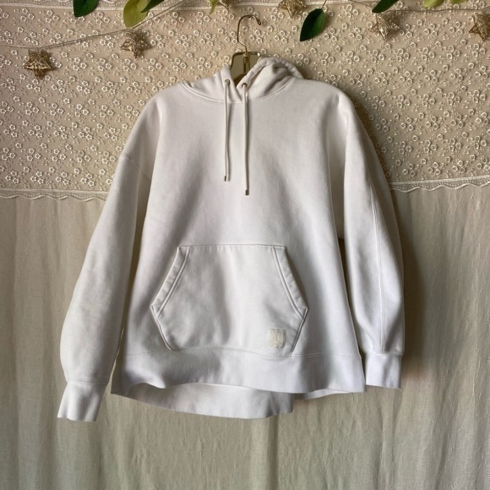Air Jordan flight hoodie white super soft size small oversized fit